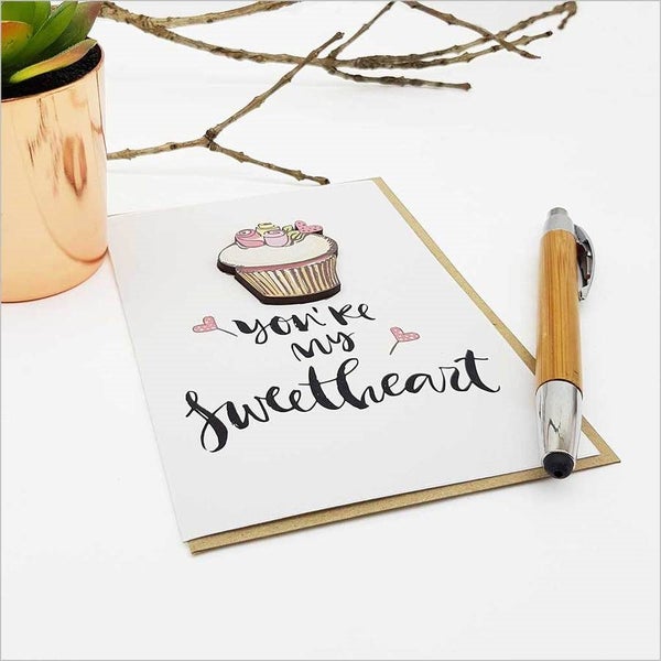 Greeting Card with Embellishment: You're my Sweetheart Carousel 1