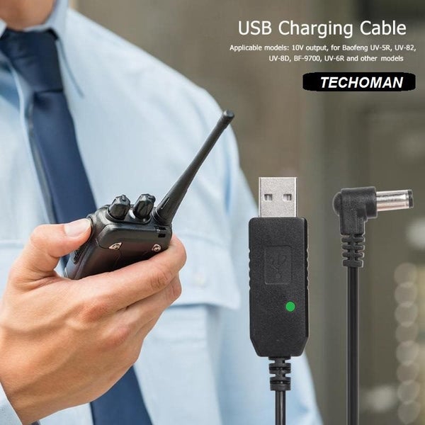 Baofeng USB Charger Cable for Baofeng Radio Charger Cradle 10 Volts with LED Carousel 1