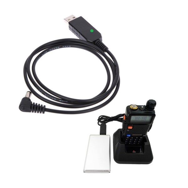 Baofeng USB Charger Cable for Baofeng Radio Charger Cradle 10 Volts with LED Carousel 2