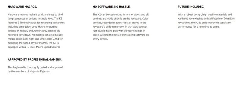 Xtrfy K2 Mechanical Pro Gaming Keyboard w/ RGB LED Black Carousel 13