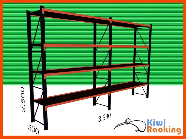 3000KG Heavy Duty Rack Shelving Storage 3.93mx 2.5mx 0.5m Carousel 1
