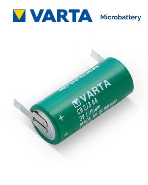 VARTA CR2/3AA Lithium Battery with Solder Tag Carousel 1