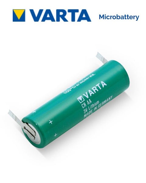 VARTA CR AA Lithium Battery with Solder Tags Carousel 1