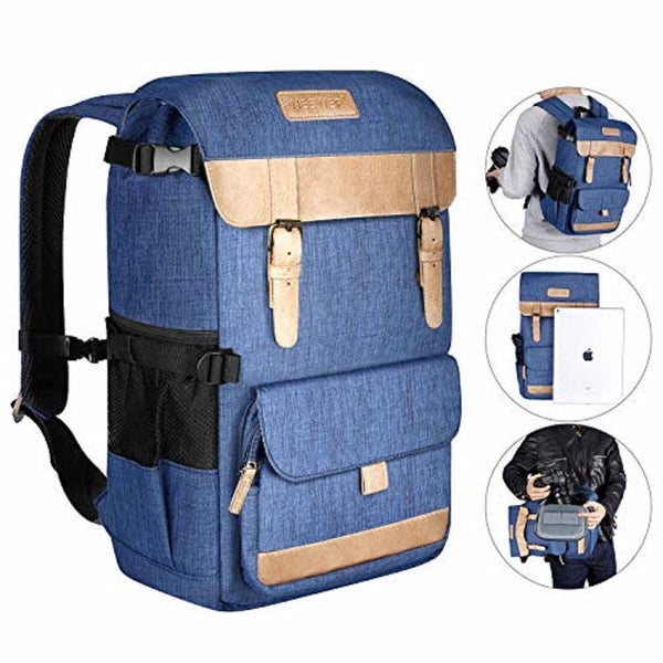 Neewer Leisure Camera Backpack Polyester Waterproof Photography Travel Case Bag Carousel 1