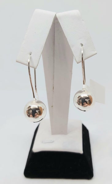 Silver Euroball Earrings Carousel 1