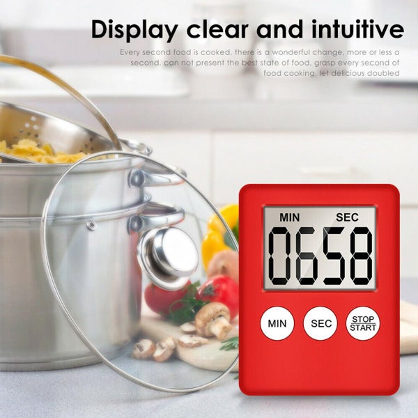 Magnetic Digital Kitchen Timer A02 Black Carousel 11