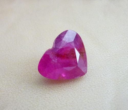 2.80CT UNHEATED HUGE HEART SHAPED 100% NATURAL TOP RED RUBY Carousel 2
