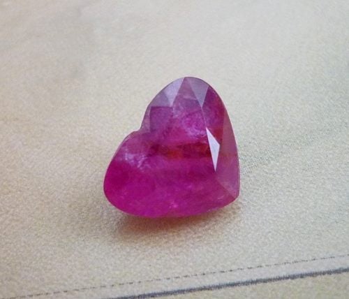 2.80CT UNHEATED HUGE HEART SHAPED 100% NATURAL TOP RED RUBY Carousel 3