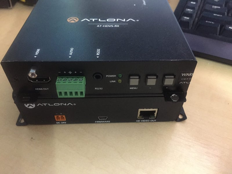 Atlona AT-HDVS Dual HDMI VGA/Audio to HDBaseT Switcher Transmitter/Receiver Kit Carousel 1