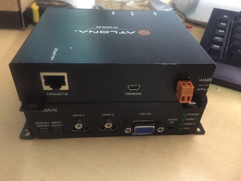 Atlona AT-HDVS Dual HDMI VGA/Audio to HDBaseT Switcher Transmitter/Receiver Kit Carousel 2