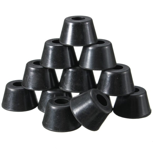 12pcs 25x20x15mm Black Rubber Protector for Chair Leg Table Crutch Feet Stools F Carousel 2