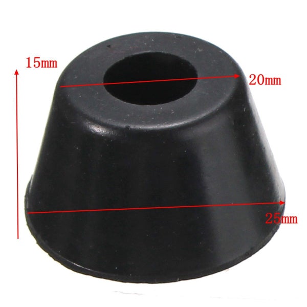 12pcs 25x20x15mm Black Rubber Protector for Chair Leg Table Crutch Feet Stools F Carousel 6