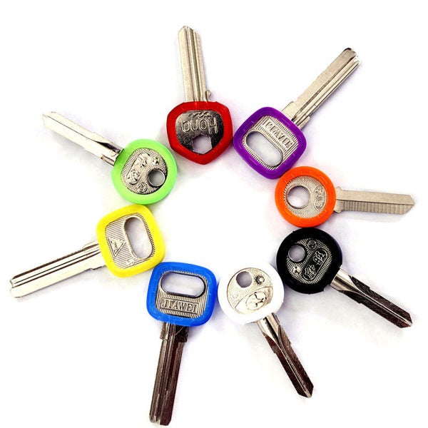 16Pcs Mixed Silicone Keys Ring Hollow Caps Identifier Covers Topper Tags Indicat Carousel 9