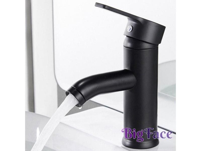Single Handle Bathroom Basin Faucet Black Water Kitchen Faucet Carousel 1