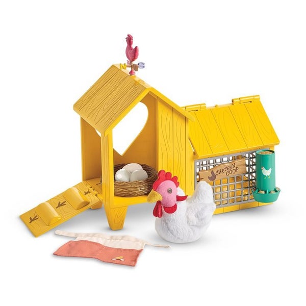 American Girl Welliewisher CHICKEN COOP & Accessories ~8 pieces for 14.5" or 18" Carousel 2