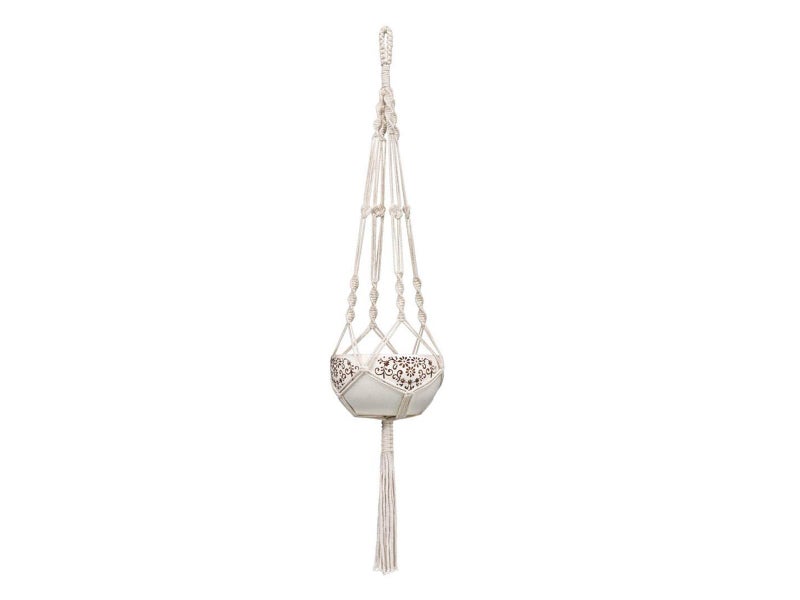 Macrame Plant Hanger Cotton Rope Hanging Planter Basket Carousel 1