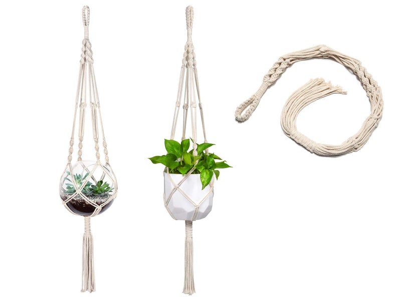 Macrame Plant Hanger Cotton Rope Hanging Planter Basket Carousel 2
