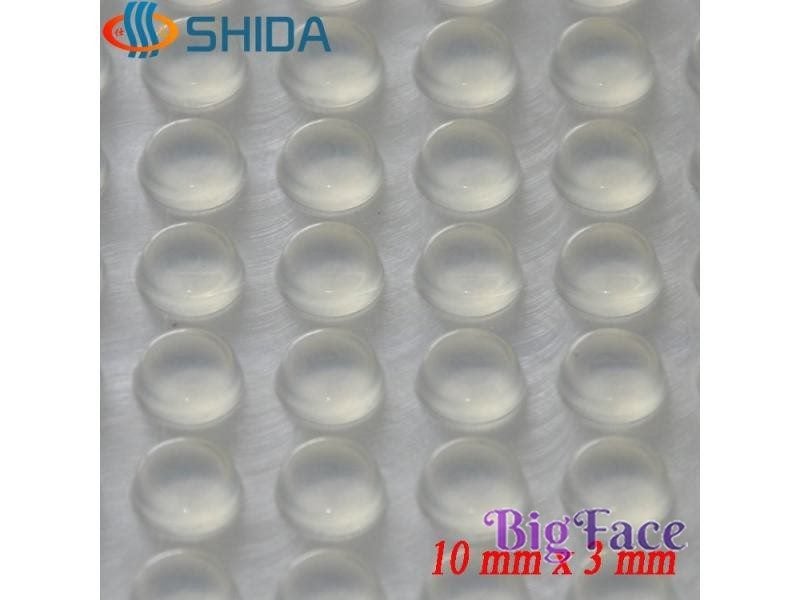 100PCS 10x3mm Self Adhesive Clear Anti Slip Silicone Furniture Bumper Pads Carousel 1