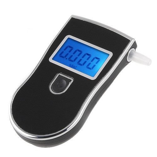 Digital Breath Alcohol Tester Breathalyser Backlit Lcd Display 5X Mouthpiece Carousel 1