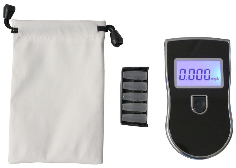 Digital Breath Alcohol Tester Breathalyser Backlit Lcd Display 5X Mouthpiece Carousel 2