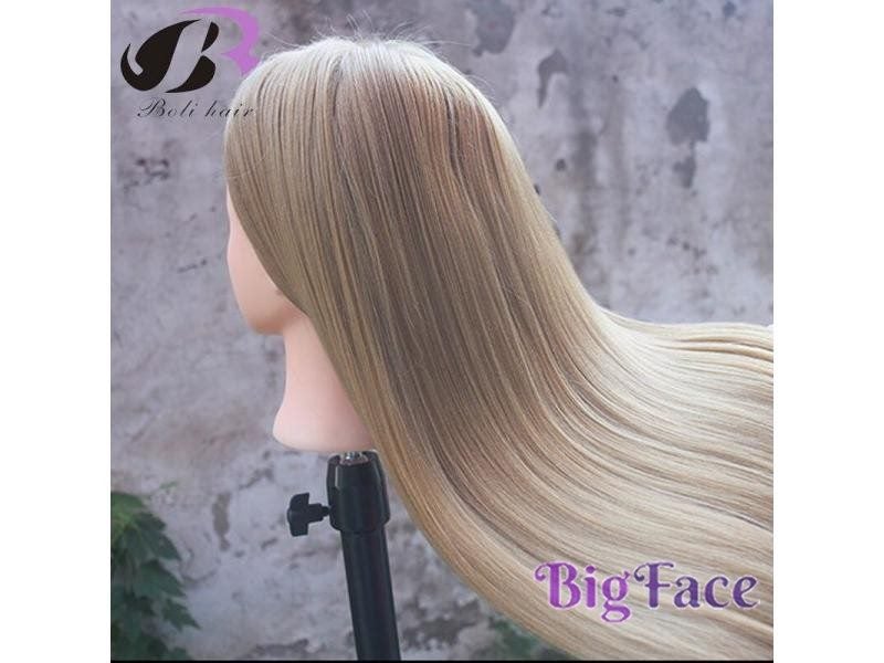26" Hairdresser Mannequin Head With Blond Hair Clamp Carousel 2