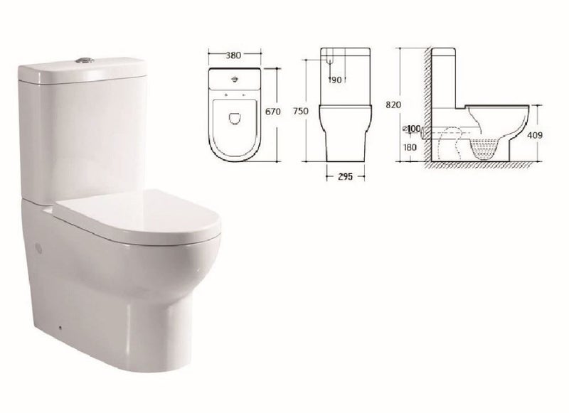 *New Design* Back to wall Toilet Suite Carousel 1