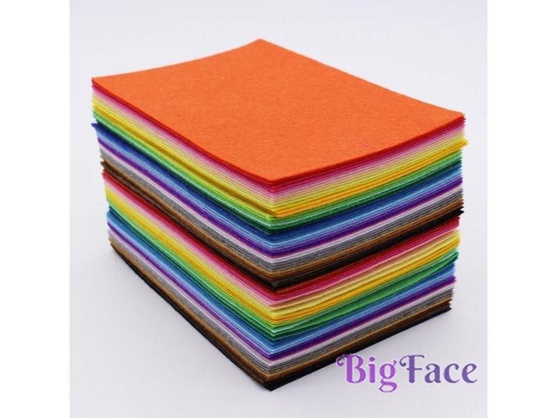 Vibrant 1mm Hard Felt Polyester Craft Fieltro Feltro A6 Carousel 1