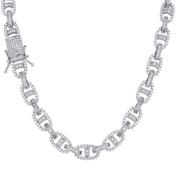 Premium Bling Sterling 925 Silver CZ Chain - Carousel 1