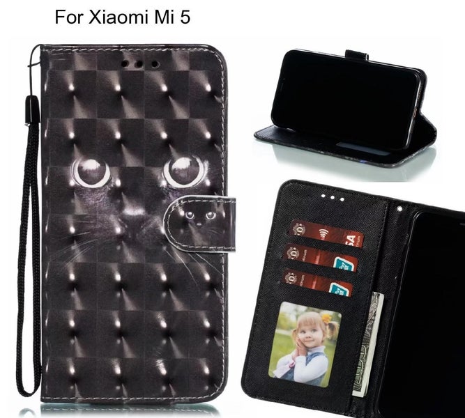 Xiaomi Mi 5 Case Leather Wallet Case 3D Pattern Printed Carousel 1