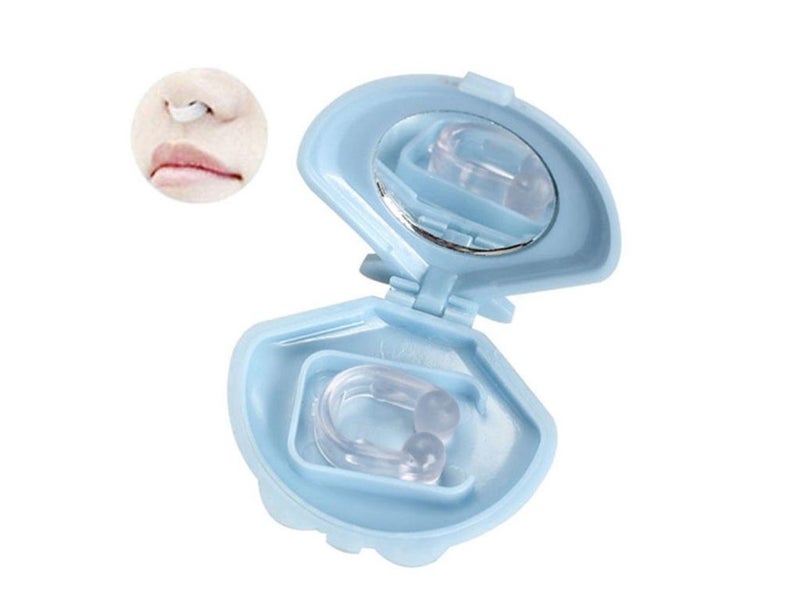 2 X Stop Snoring Nose Clip Anti Snore Sleep Apnea Aid Device Carousel 2