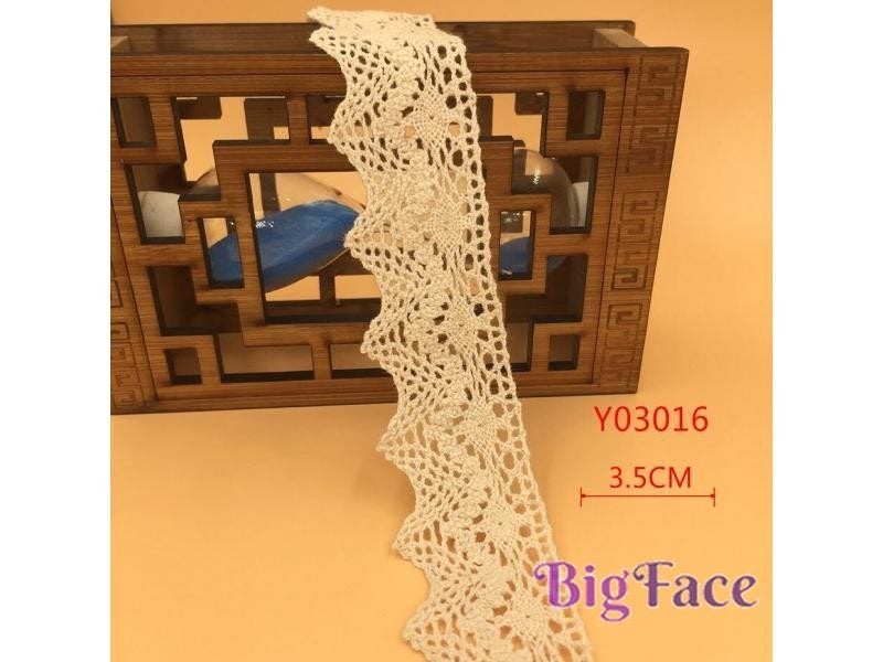 High Quality Trim Lace Ribbon 10 Yards Lot Cotton Embroidered Lace For Sewing Carousel 1