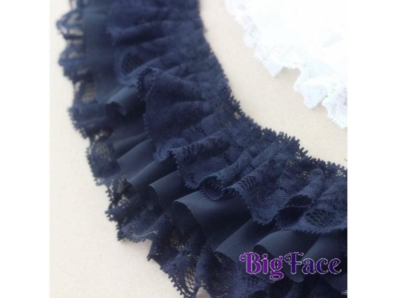 Chiffon Tape Ribbon Ruffle Lace Pleated Chiffon Lace Trim Flower Collar Garment Carousel 1