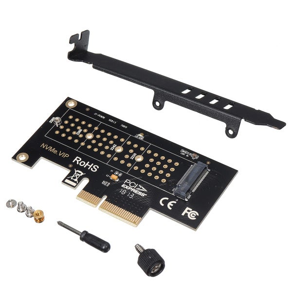 JEYI NVMe M.2 M Key to PCI-E 3.0 X4 Adapter Card NVMe Converter Card PCI-E Expan Carousel 1