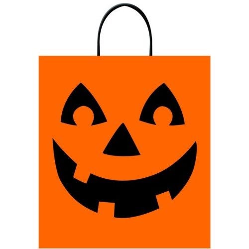 Deluxe Loot Bags Jack-O'-Lantern - Plastic Carousel 1