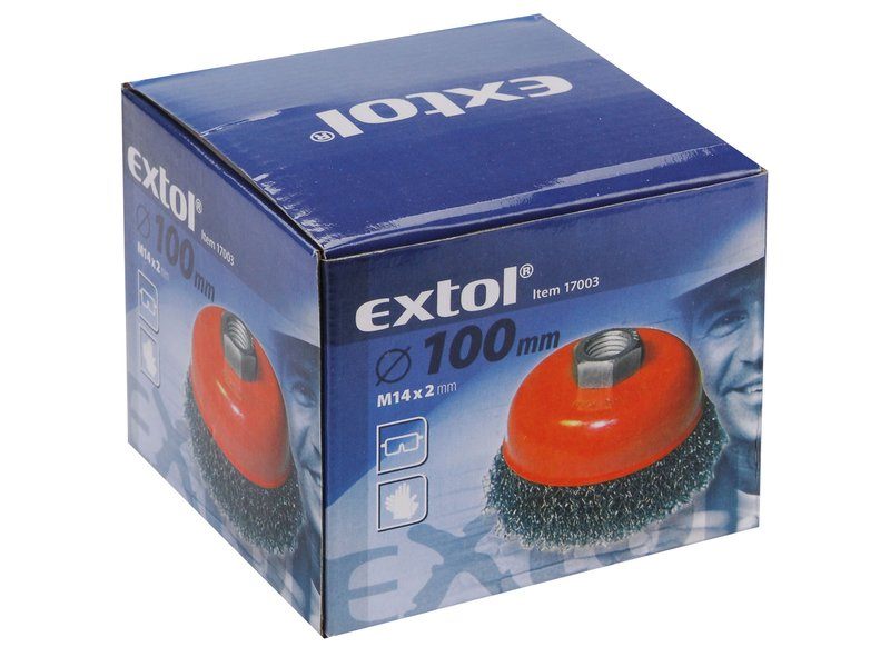 EXTOL Cup Grinding Brush Ø100mm Carousel 2