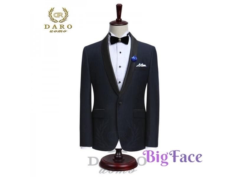 DARO Men Suit Wedding Groom Tuxedo 2 Piece White Black Blue DR8858 Carousel 1