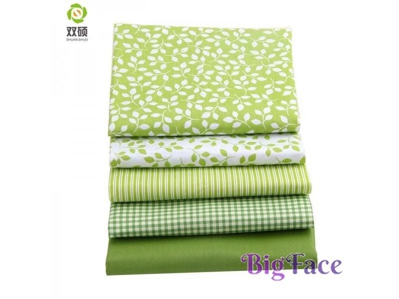 Fresh Green Group Fat Quarter Patchwork Cloth 100 Cotton 40 50CM 5PCS LOT Carousel 2