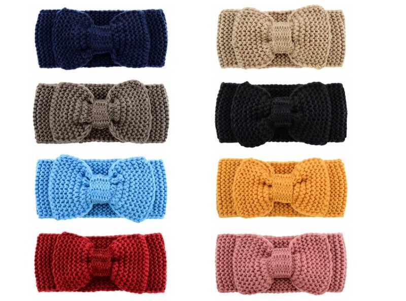 Headband Knitted Warm Bow Ear Warmer 2 Colours PRICE REDUCED62935699755522116