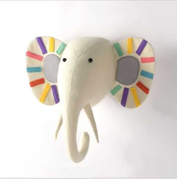 Wall Mount Stuffed Plush Animal Heads - Elephant (Discount sales) Carousel 1