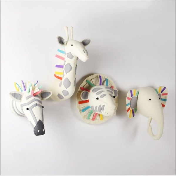 Wall Mount Stuffed Plush Animal Heads - Elephant (Discount sales) Carousel 2