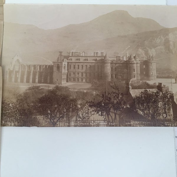 OLD PHOTOGRAPHS: Holyrood Palace Edinburgh, Scotland 3x plates 1800's Carousel 4