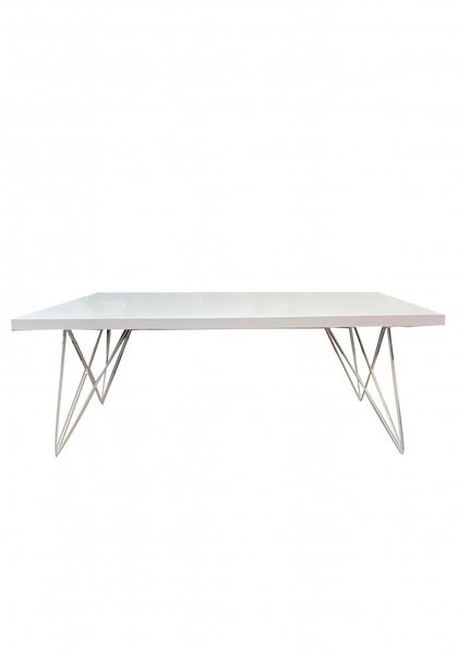 Brier Dining Table W180cm - White MDF 5mm thickness Carousel 1