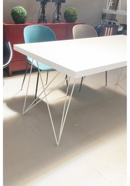 Brier Dining Table W180cm - White MDF 5mm thickness Carousel 8