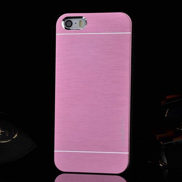 Luxury Metal iPhone 6 Case Matt Plastic Round Pink Carousel 1
