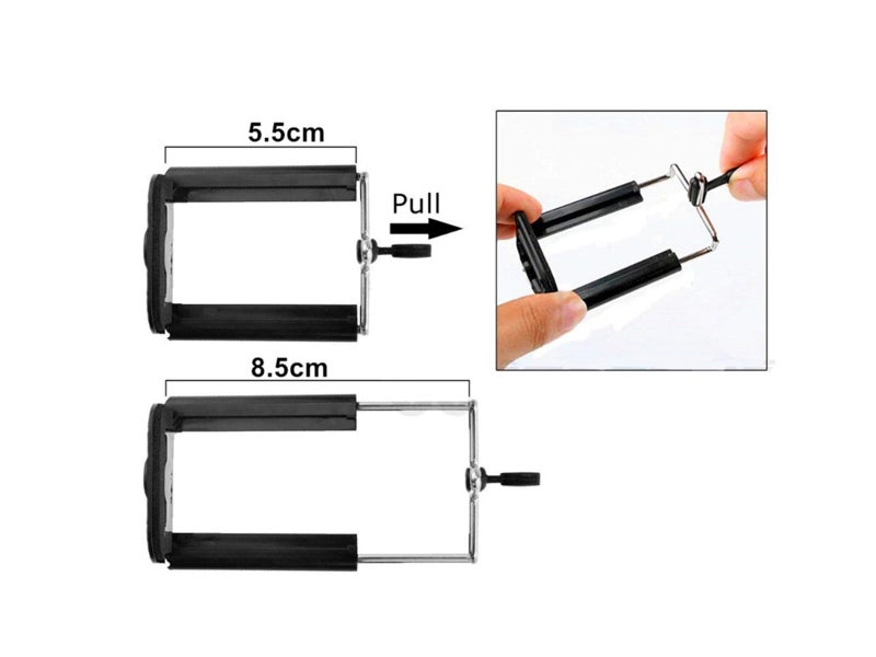Flexible Phone Tripod + Bluetooth Remote Shutter kit for iPhone, Samsung- Blue63617776078722112