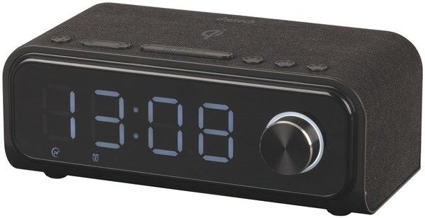 BT Large Display LED Clock Radio with QI Wireless Charging Carousel 1