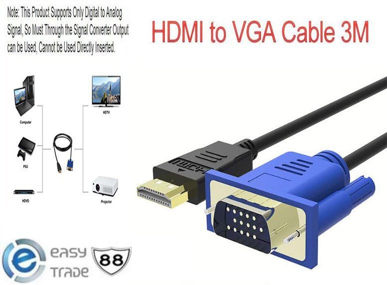 HDMI to VGA 3M Cable Carousel 1