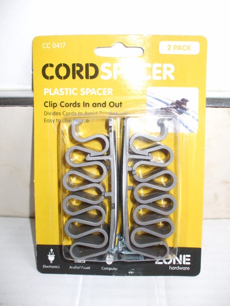 New 2 Pack Cord Spacer/Divider/Cord Band (Self-Adhesive Backing, Avoid Tangles) Carousel 2