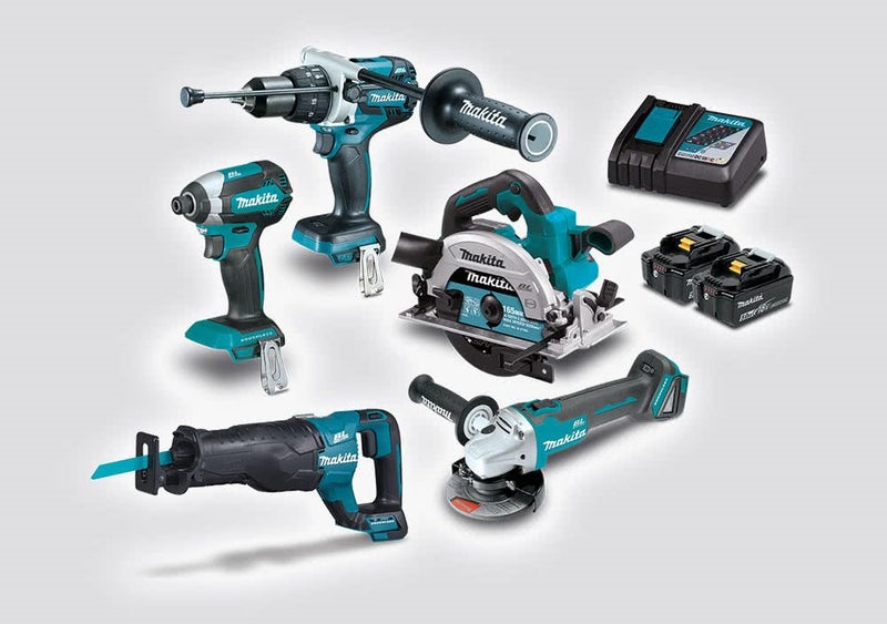Makita DLX5064TX1 18V 5Ah Cordless Brushless 5pc Kit Carousel 1