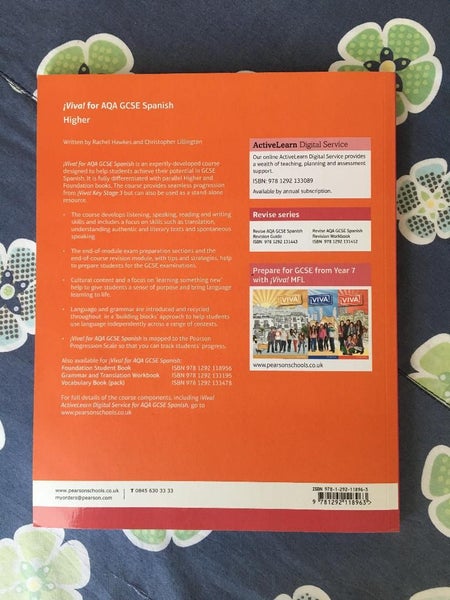 AQA GCSE Spanish Higher Student Book As New Carousel 2